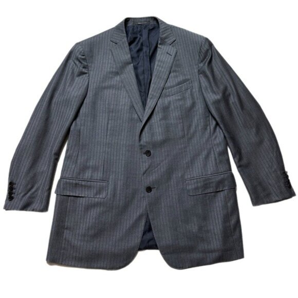Ermenegildo Zegna Other - Ermenegildo Zegna Trofeo Men’s Wool Grey Pinstripe Sports Coat Blazer 48R 58 IT